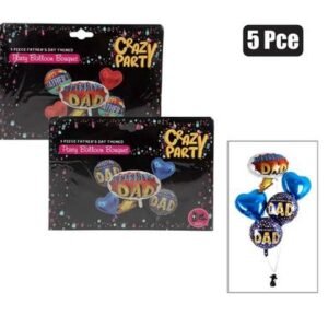 Balloon helium 5pcs father's day asstd