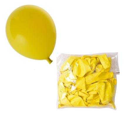 Balloons helium 1pc yellow f-01