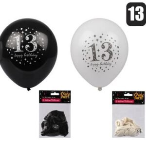 Balloons helium 6pc milestone 13 f-01