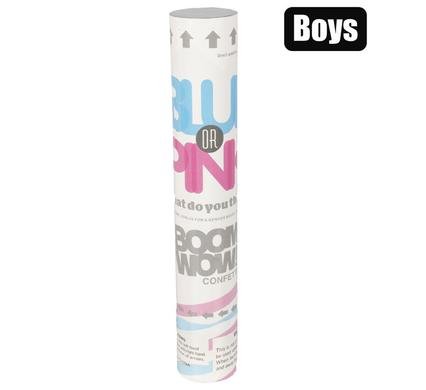 Party gender reveal confetti cannon-blue