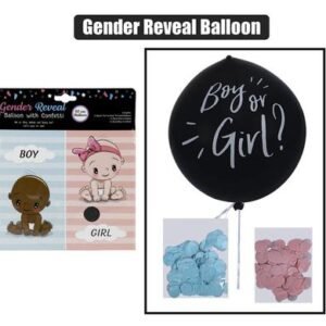 Party gender reveal balloon bl& pk f-02