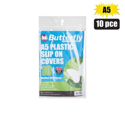 Book cover plastic adjustable a5 10pk