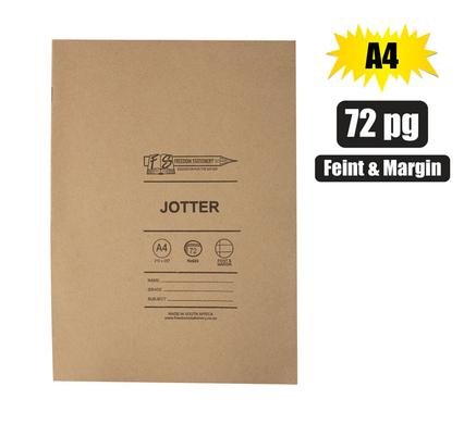 Book soft-cover a4 72pg jotter f/m