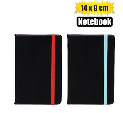 Notebook w/color elastic band a6