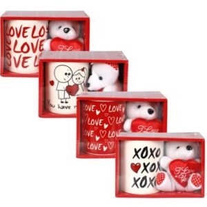 Mug occasions love w/plush asstd