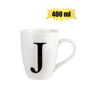 Mug daily tall letter j,400ml