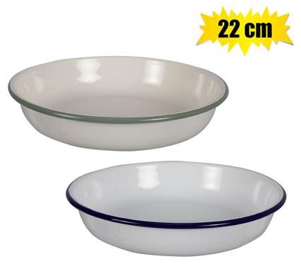 Plate enamel 22cm pasta
