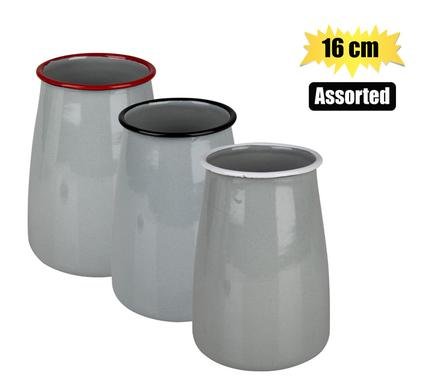 Utensil holder enamel 16cm high