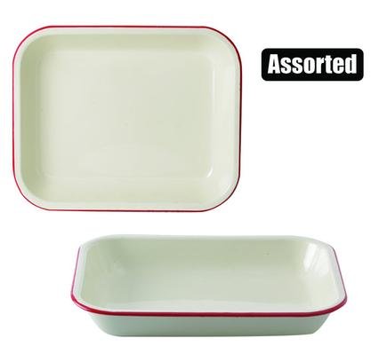 Baking pan 27x34cm enamel