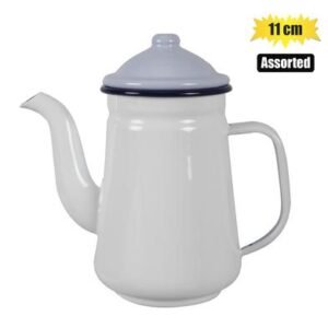 Coffee pot enamel 15cm goose neck spout