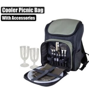Cooler picnic bag + accessories 2 person