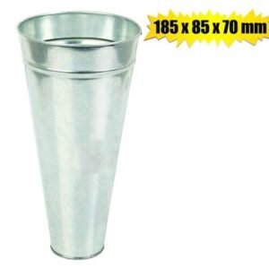Flower bucket galvanised 185x85x70mm