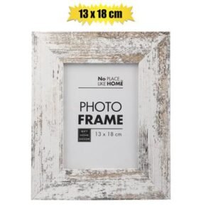 Picture-frame mdf white stressed 13x18cm
