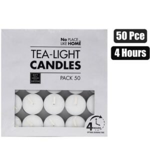Candle tea-light white 3.5cm box-50