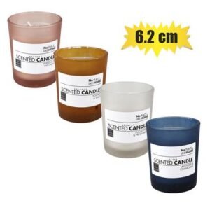 Candle in holder gls 6.2cm revive asstd