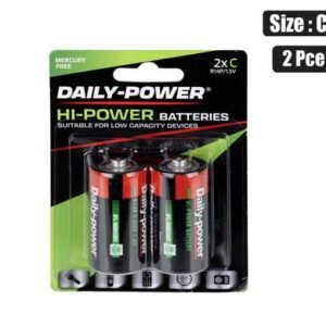 Batteries h/power size:c / r14p 2pce