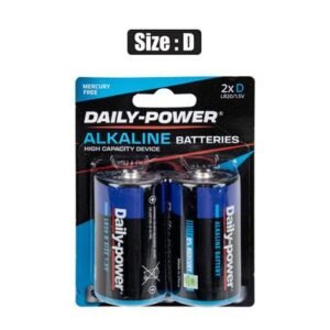 Batteries alkaline size:d / lr20 2pce