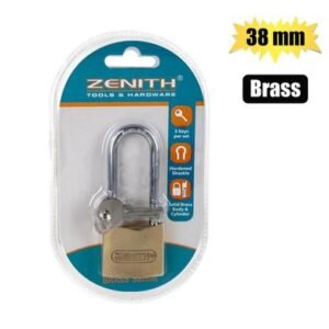 Padlock zenith brass 38mm long-shkl bls
