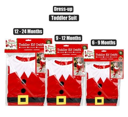 Xmas elf dress up toddler suit