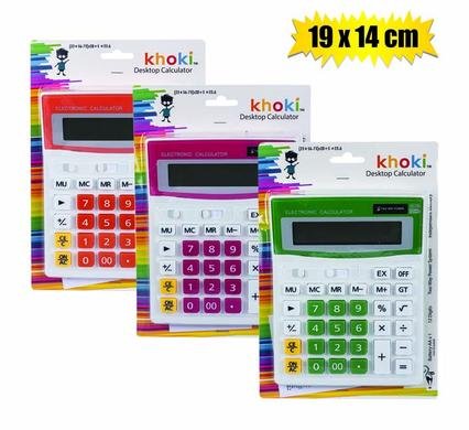 Calculator electronic lrg 12 dig 19x14cm