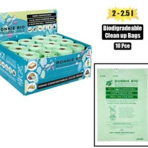 Bonnie bio bags biodegrade 2-2.5l-15's