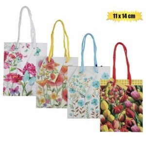 Gift-bag paper sml 11x14cm everyday flwr