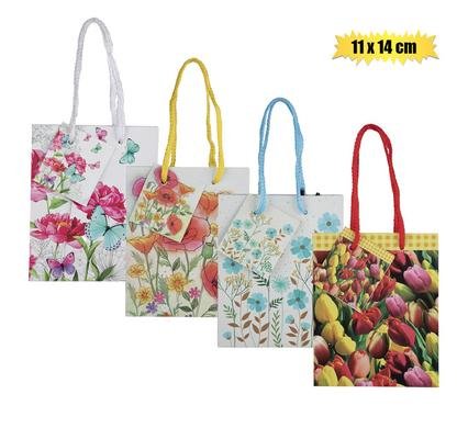Gift-bag paper sml 11x14cm everyday flwr