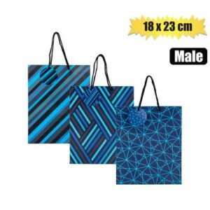 Gift-bag paper med 18x23cm every male