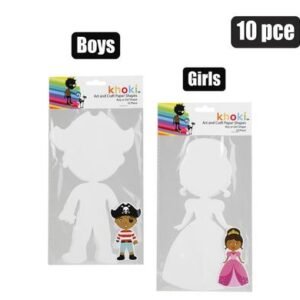Art+craft shapes boy/girl 10pc