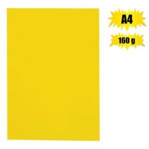 Art+craft board a4 160g sheet yellow br