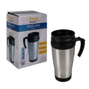 Travel mug s/s 400ml (colour box)