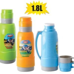 Vacuum flask 1.8l 2xcup plastic body