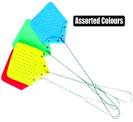 Fly-swatter rubber asstd-colours