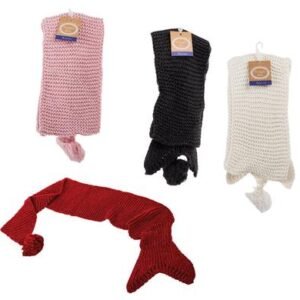 Scarf adult 60x15cm mermaid-tail