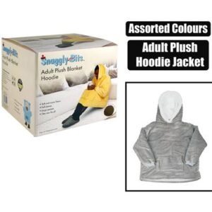 Blanket plush adult hoodie