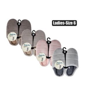 Slipper slip-in plain pvc-sole size 6