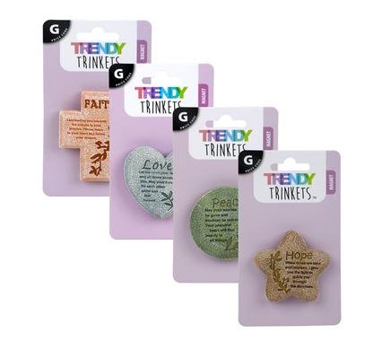 Magnet poly inspirational 4 asstd