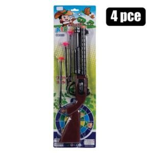 Gun rifle suction dart set 4pc 53x15cm