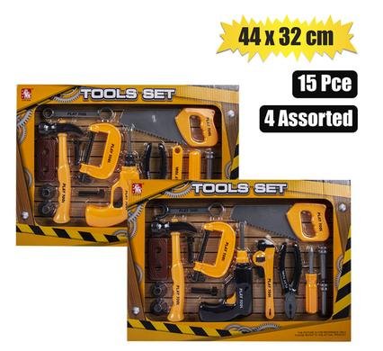 Boys playset constr tools 44x32cm