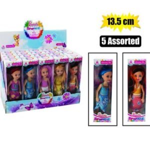 Doll mini sparkle 5 asstd 13.5cm