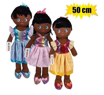 Doll rag ballerina in tutu 50cm