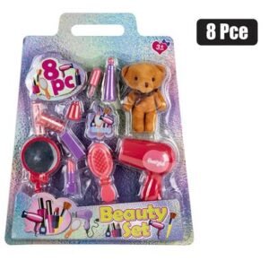Playset beauty set with plush bear