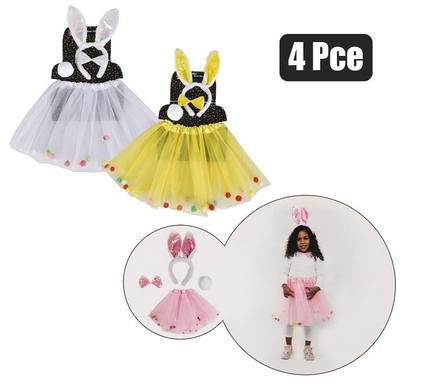 Dress up bunny set 4pc