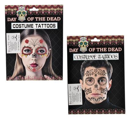Dress up tattoo day of dead face asstd