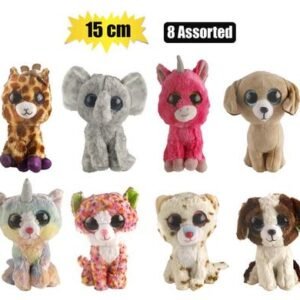 Plush animal big eyes bright 15cm