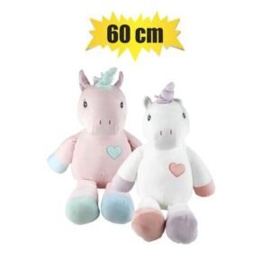 Plush unicorn figure pastel 60cm