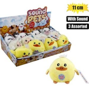 Plush animal wild balls with sound 11cm