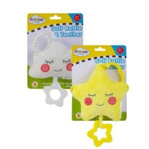 Baby soft rattle and teether