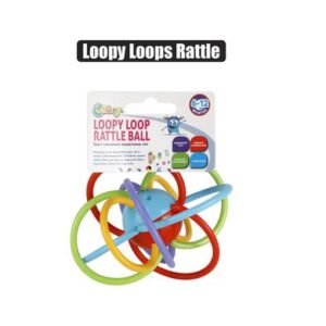 Baby rattle loopy loops ball 14cm