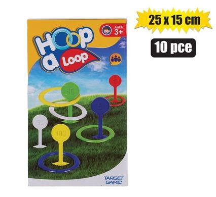 Hoop a loop ring toss 10pc 25x15cm